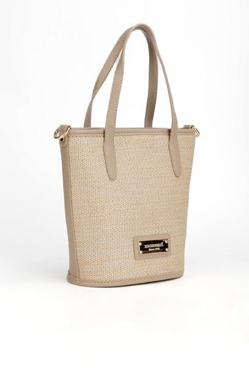 Lekka i stylowa torebka o plecionym wzorze