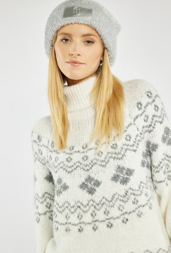 Golf damski z wzorem