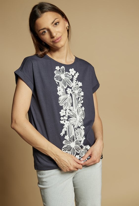 T-shirt damski z wzorem