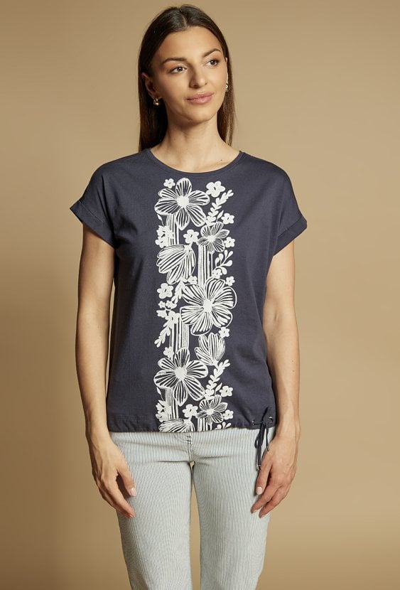 T-shirt damski z wzorem