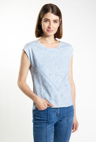 T-shirt w ornamentalny wzór