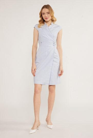 Elegancka sukienka w kratę