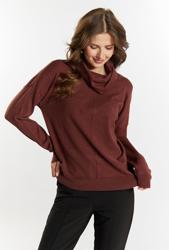 Golf z połyskującą nicią