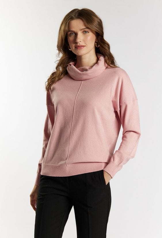 Golf z połyskującą nicią