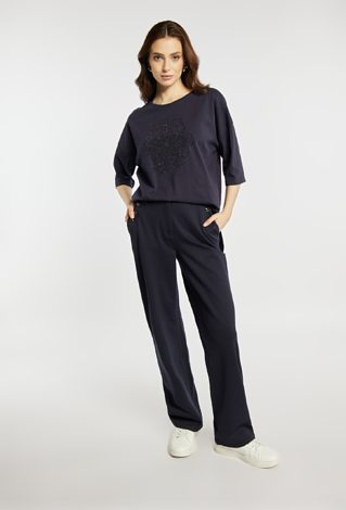 T-shirt z połyskującym wzorem