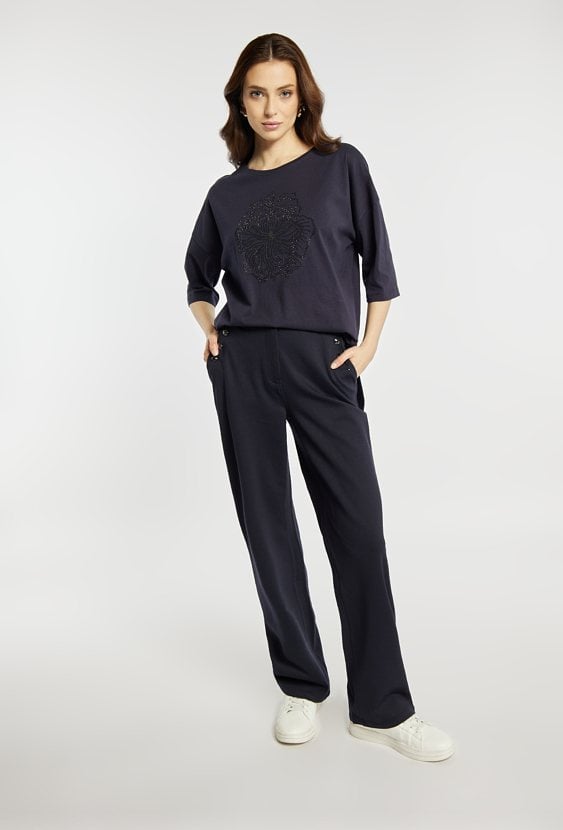 T-shirt z połyskującym wzorem