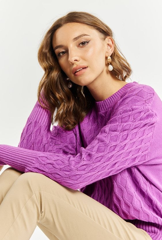 Wiskozowy sweter damski