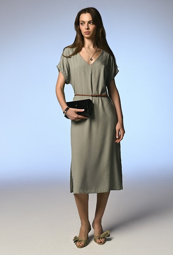 Zwiewna sukienka z wiskozy