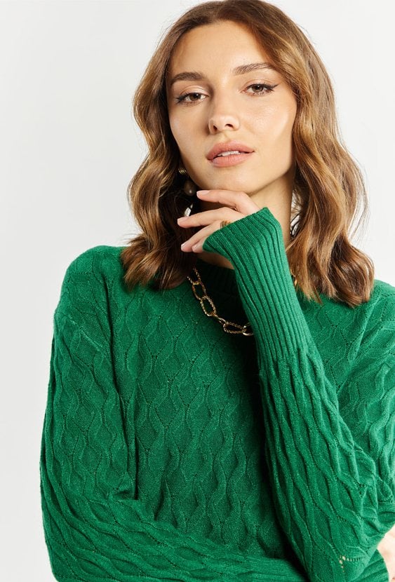 Wiskozowy sweter damski