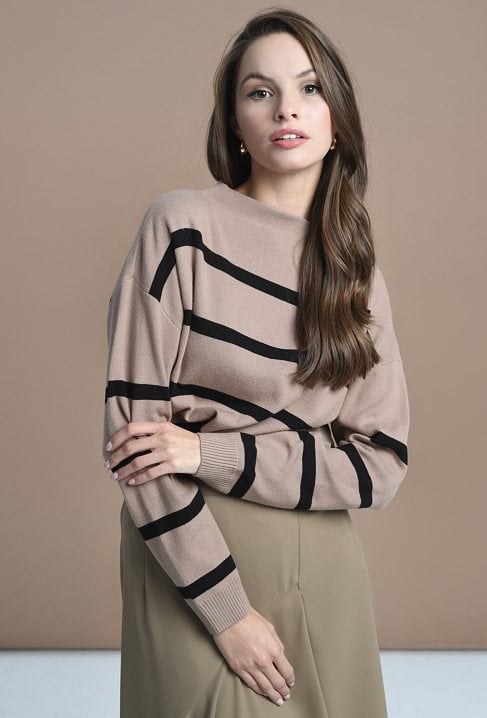 Klasyczny sweter w paski