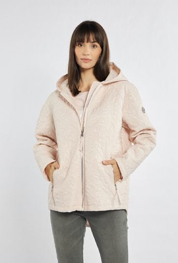 Pikowana kurtka z kapturem