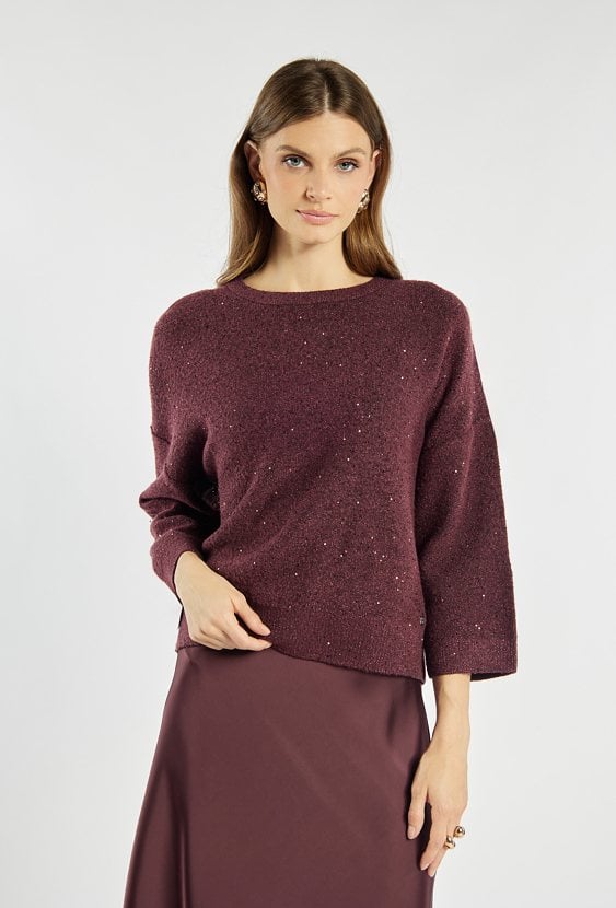 Sweter z cekinami