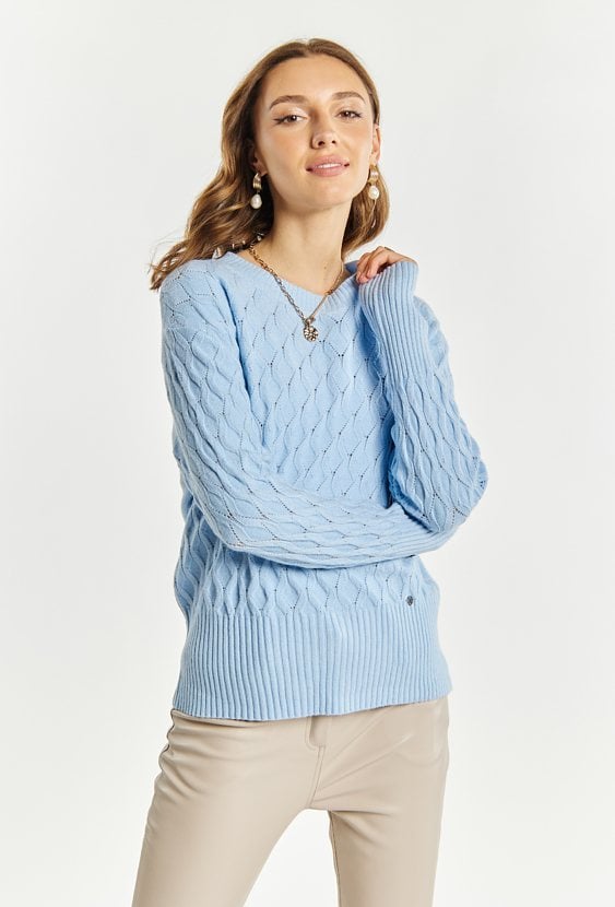 Wiskozowy sweter damski