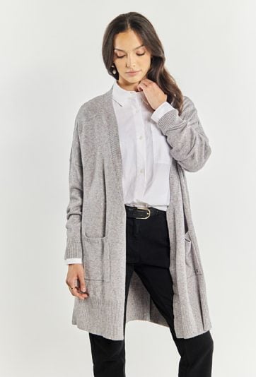 Kardigan damski z kieszeniami