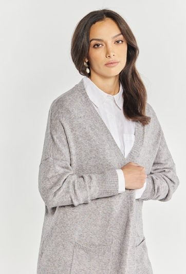 Kardigan damski z kieszeniami