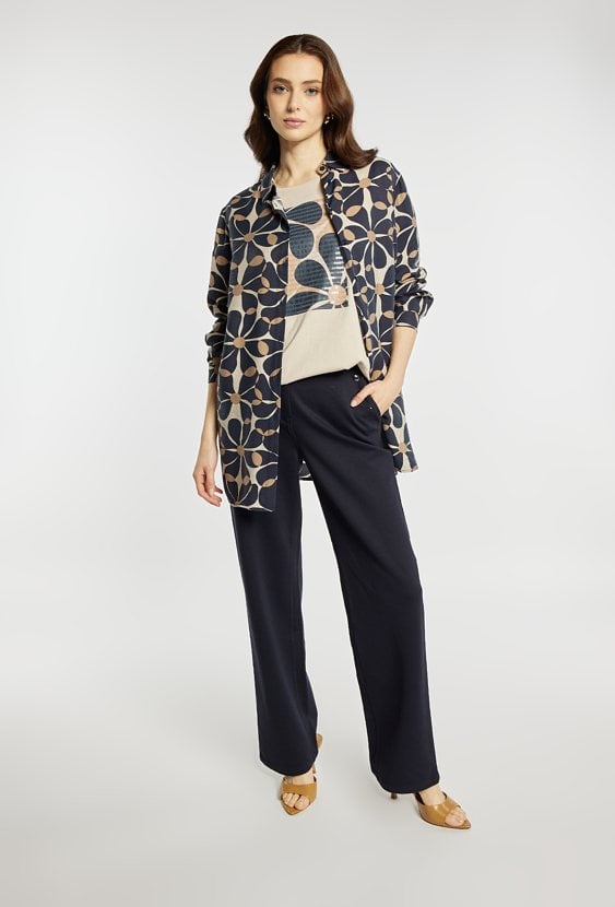 T-shirt z połyskującym nadrukiem