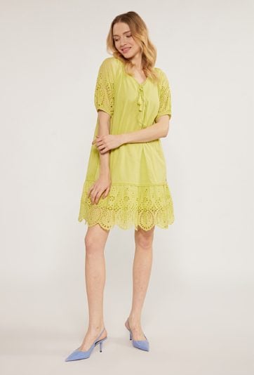 Ażurowa sukienka z bawełny