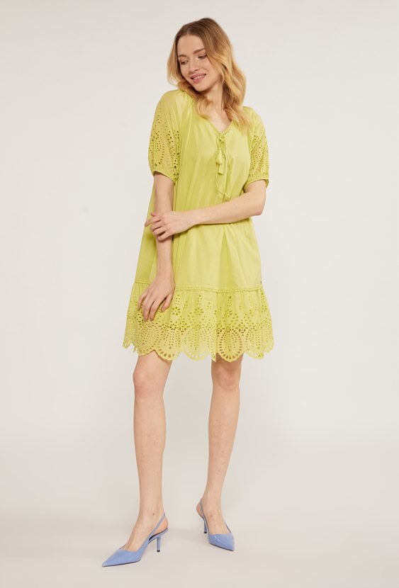 Ażurowa sukienka z bawełny