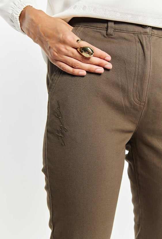 Bawełniane spodnie damskie