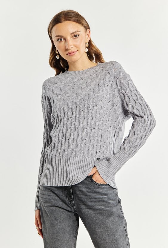 Wiskozowy sweter damski