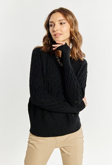 Wiskozowy sweter damski