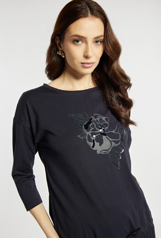 T-shirt z wiązaniem