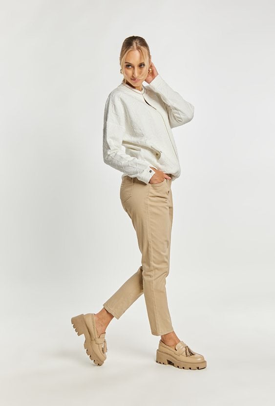 Spodnie damskie z elastyczną gumą