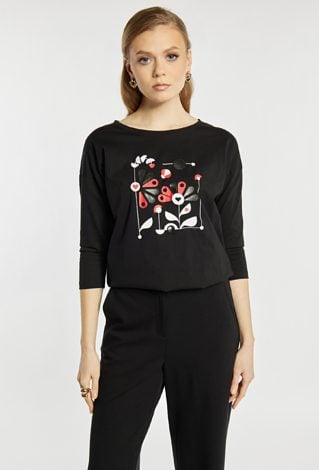 Bluzka damska z wzorem