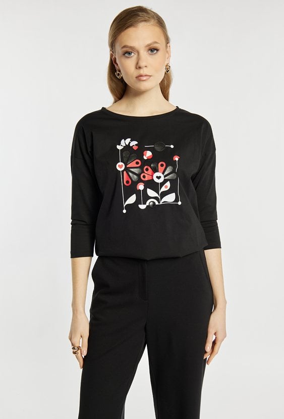 Bluzka damska z wzorem