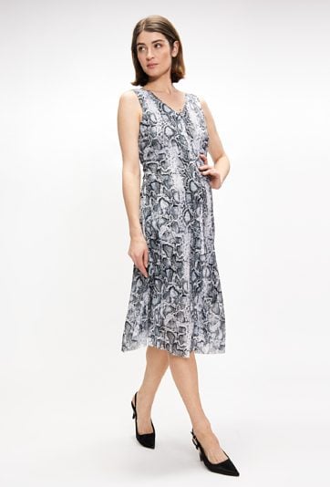 Wzorzysta sukienka damska