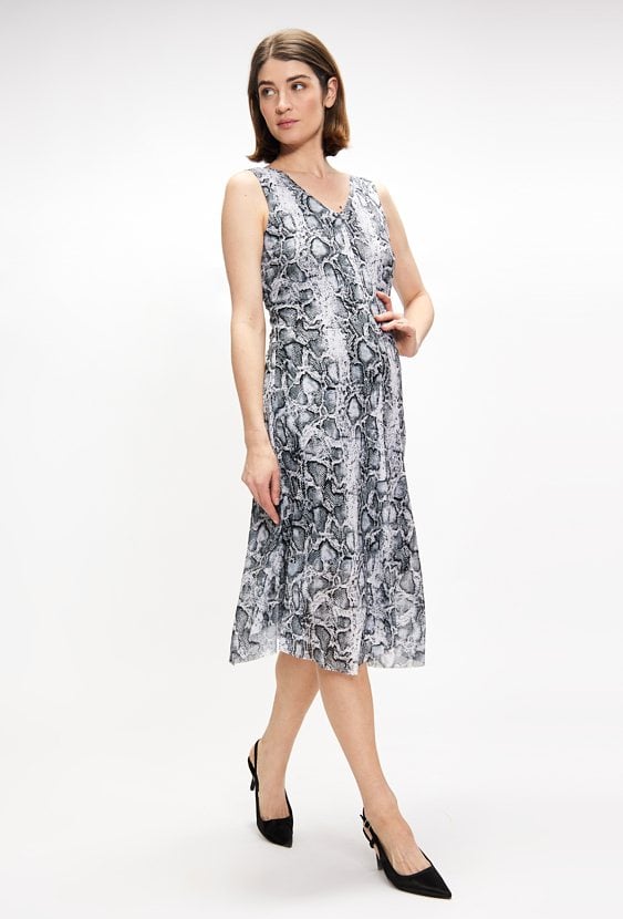 Wzorzysta sukienka damska