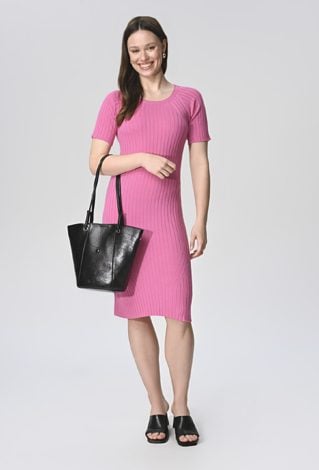 Dopasowana sukienka w prążek