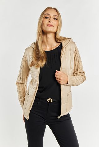 Sweter damski z kapturem