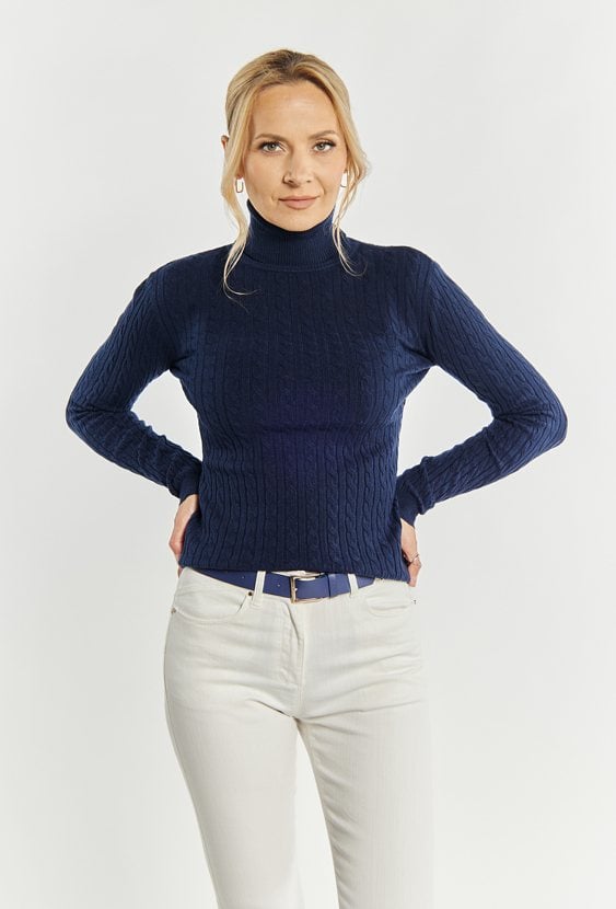 Sweter damski z golfem