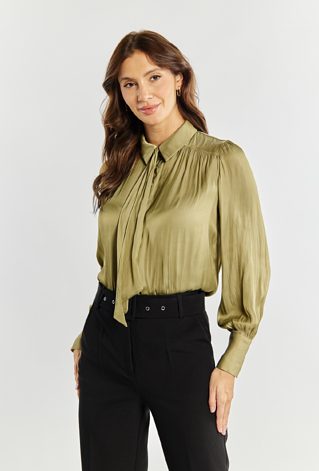 Bluzka damska z wiązaniem