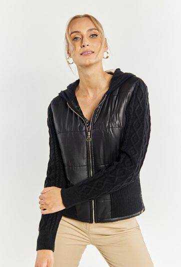 Sweter damski z kapturem