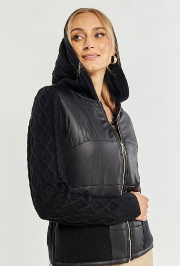 Sweter damski z kapturem