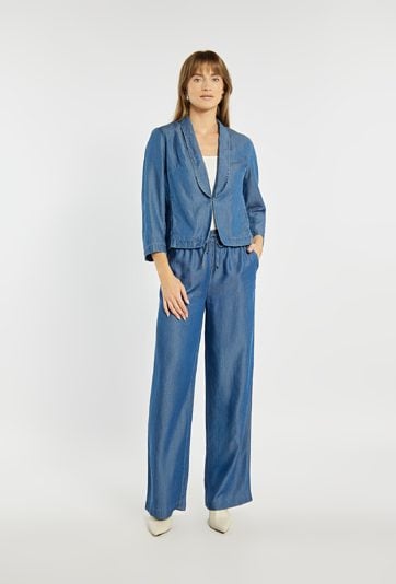 Marynarka damska w jeansowym stylu