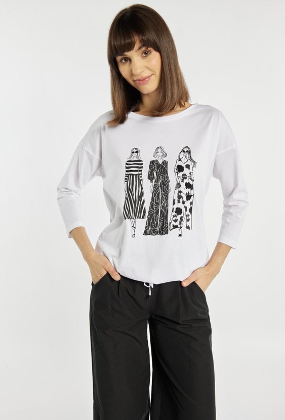 T-shirt z nadrukiem kobiet