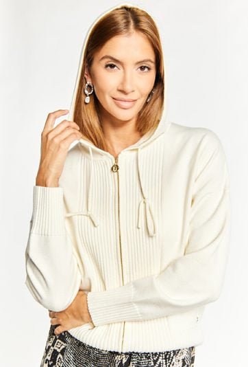 Sweter damski z kapturem