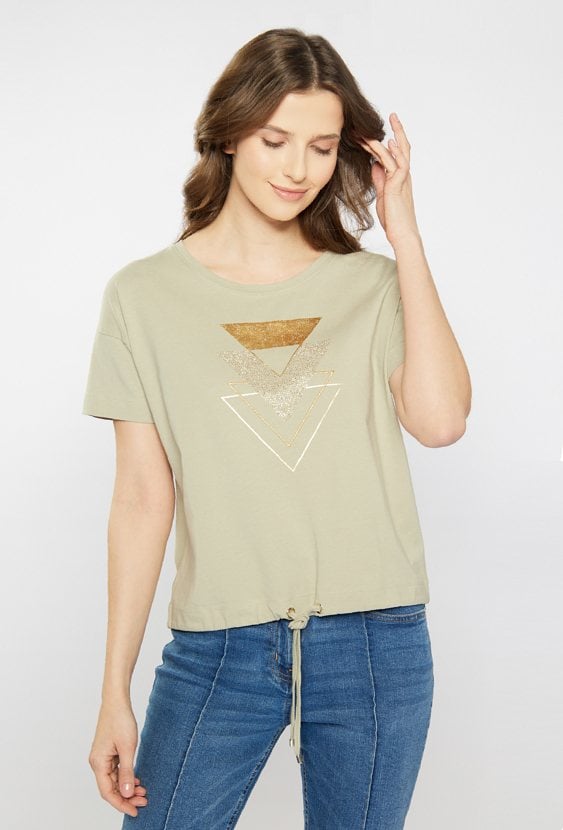 T-shirt damski z wzorem