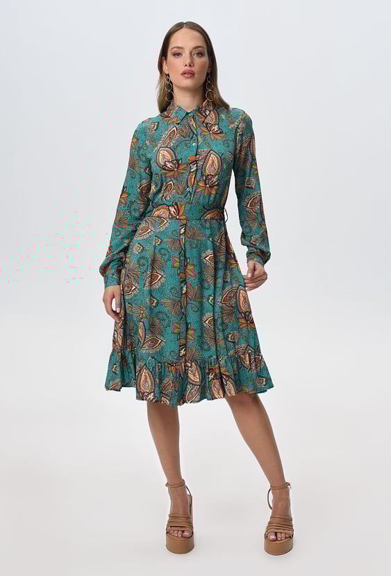 Wiskozowa sukienka w paisley