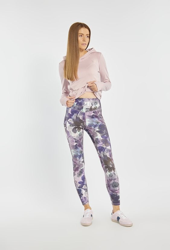 Legginsy z kwiatowym printem