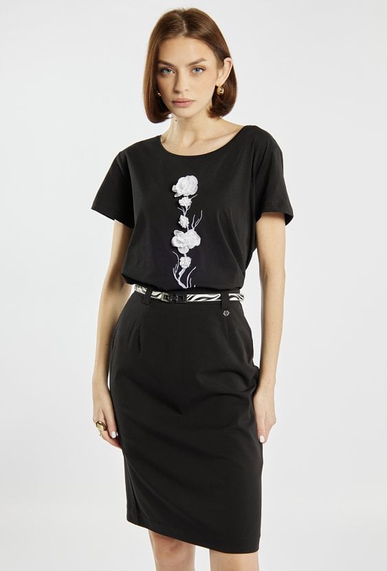 T-shirt z kwiatowym wzorem