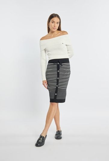 Spódnica damska w paski