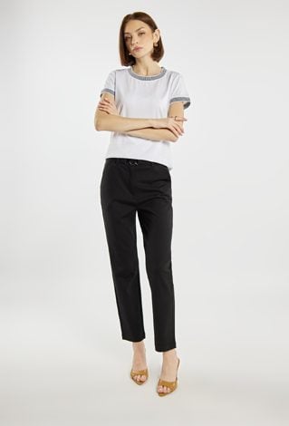 T-shirt damski z bawełną