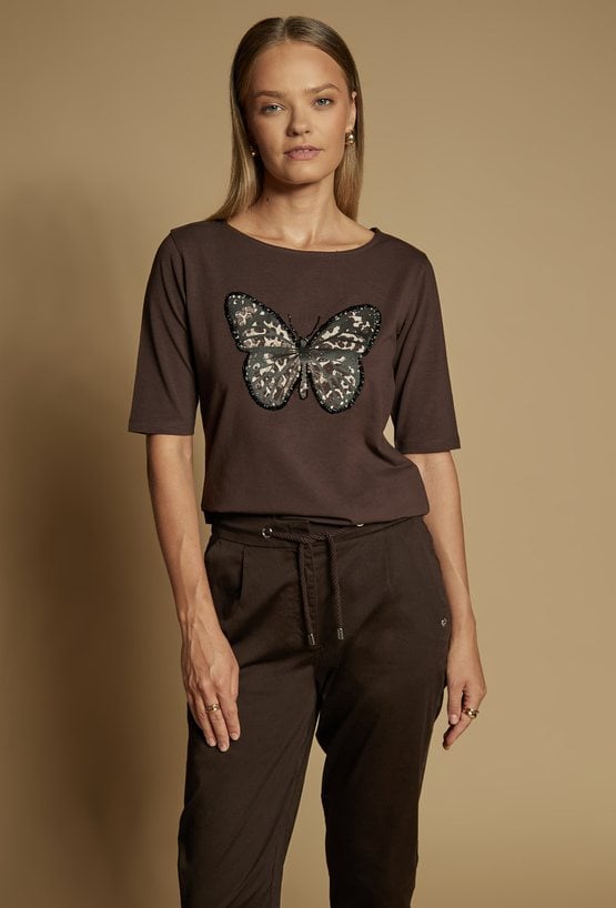 T-shirt z motylem