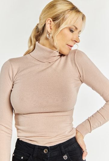 Dopasowany sweter damski