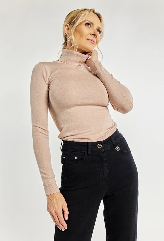 Dopasowany sweter damski