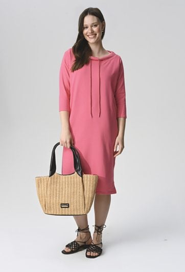 Bawełniana sukienka w różowym kolorze